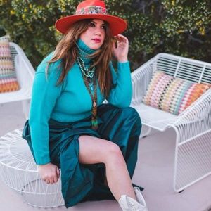 Vintage Teal Skirt